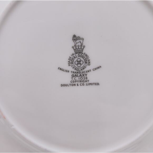 Set of 3 Royal Doulton Galaxy TC1038 Bread Plate China Blue White - Picture 9 of 10